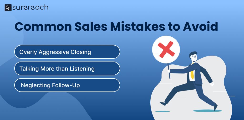 sales mistakes