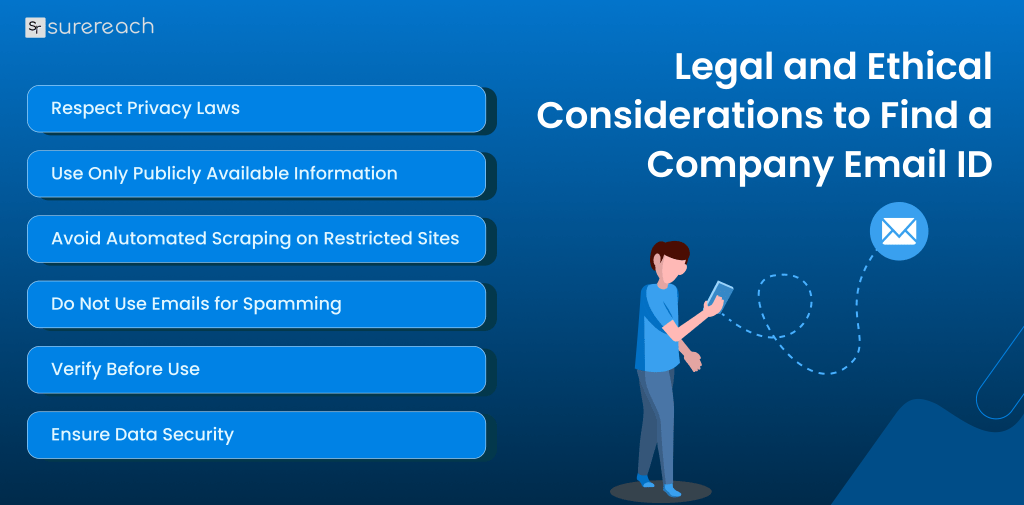 Legal and ethical consideration to find a company email id