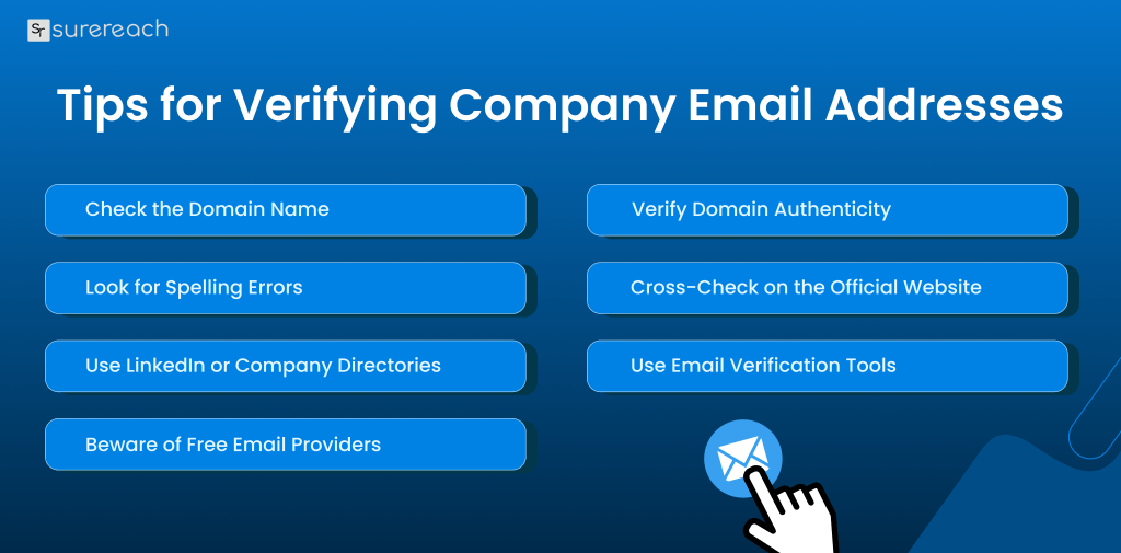 Tips for verifying company email addresses